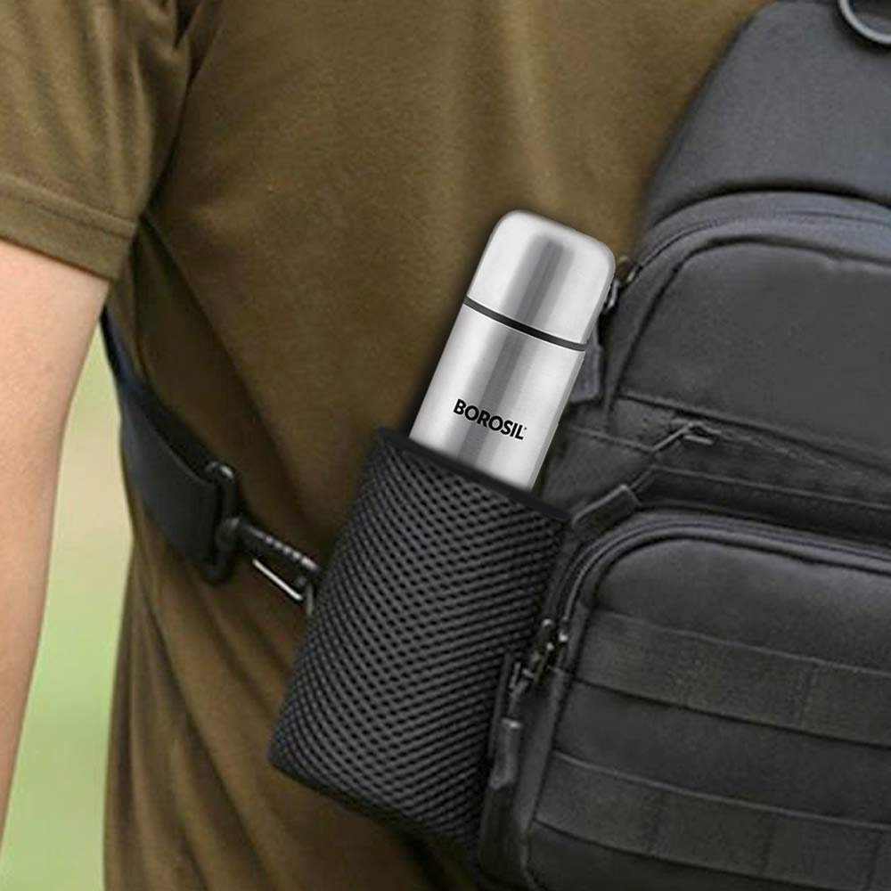 Borosil Hydra Thermo 500 ml Stainless Steel Water Bottle
